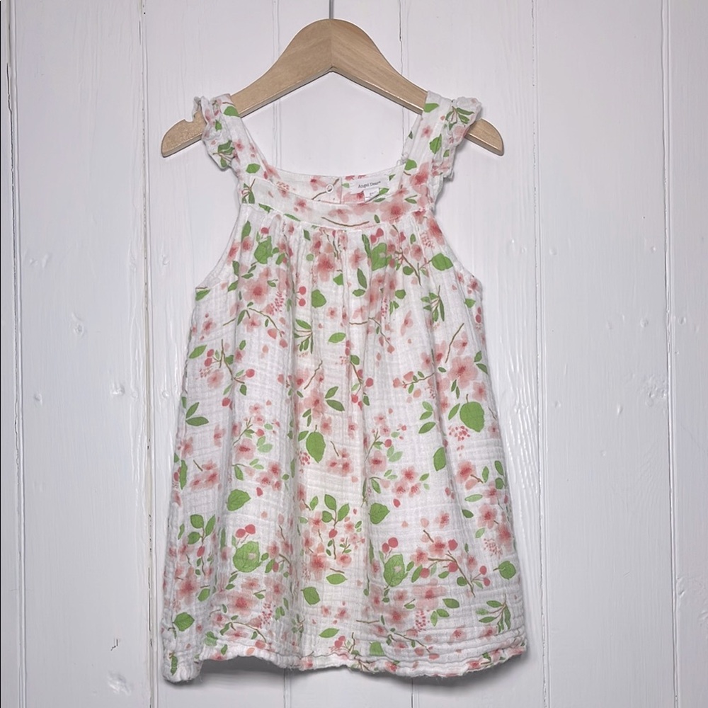 ANGEL DEAR VGUC 100% Cotton Muslin Floral Dress